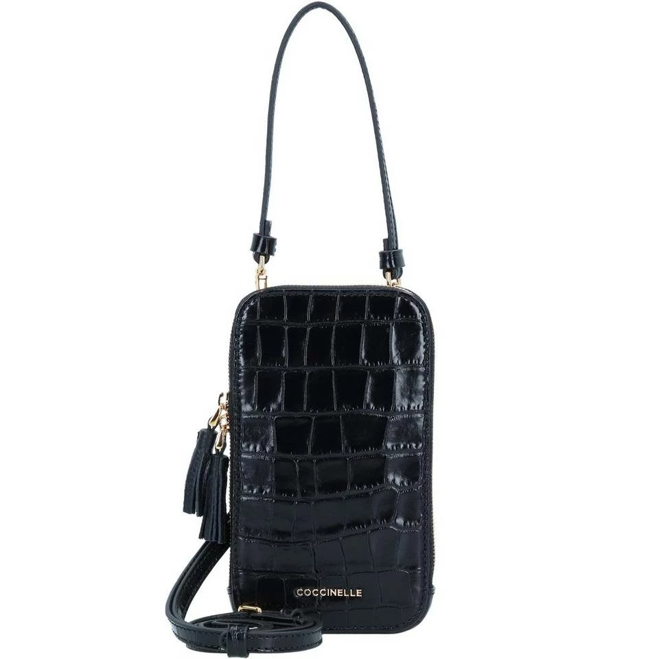 COCCINELLE Umhängetasche »Tassel Croco 2705«, Handytasche Stone, Noir, Bark 8 COCCINELLE Umhängetasche »Tassel Croco 2705«, Handytasche Stone, Noir, Bark – Bild 8