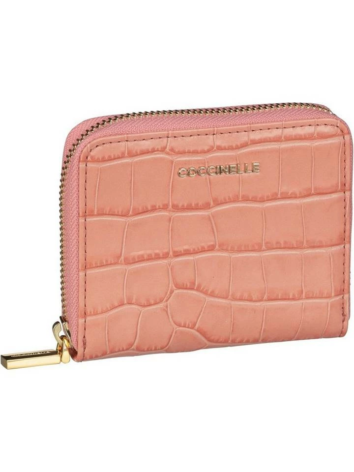 COCCINELLE Geldbörse »Metallic Soft Croco 11A2« Bark, Geranium 3 COCCINELLE Geldbörse »Metallic Soft Croco 11A2« Bark, Geranium – Bild 3
