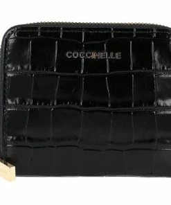 COCCINELLE Geldbörse »Metallic Soft«, Leder Noir, Marsala, Powder pink