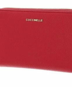 COCCINELLE Geldbörse »Metallic Soft« Powder Pink, Ruby, Noir -Günstiges Coccinelle Geschäft 0e67938a b127 53da 8566 247b46f86192