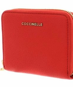 COCCINELLE Geldbörse »Metallic Soft« Pacific Blue, Powder Pink, Noir, Caramel