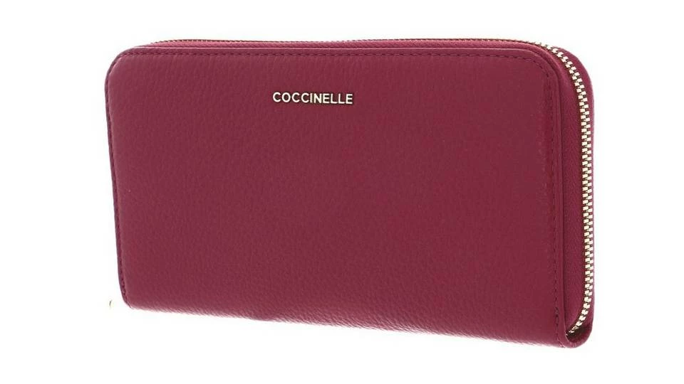 COCCINELLE Geldbörse »Metallic Soft«, Leder Moka, Noir, Marsala, Deep Violet 10 COCCINELLE Geldbörse »Metallic Soft«, Leder Moka, Noir, Marsala, Deep Violet – Bild 10