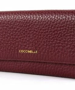 COCCINELLE Geldbörse »Metallic Bubble« Grape, Taupe