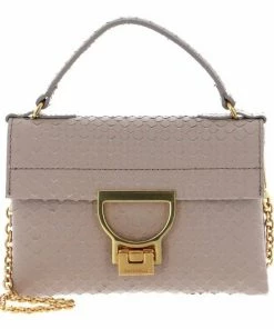 COCCINELLE Handtasche »Mignon Python Lulula« Noir, Silver, Powder Pink