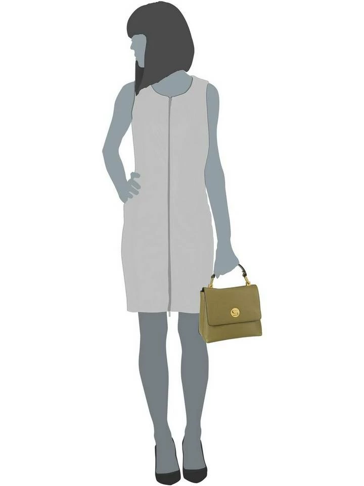 COCCINELLE Handtasche »Liya 5201«, Henkeltasche Nero, Moss Green#ft5_slash#Chocolate 6 COCCINELLE Handtasche »Liya 5201«, Henkeltasche Nero, Moss Green#ft5_slash#Chocolate – Bild 6