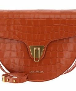 COCCINELLE Umhängetasche »Beat Croco Shiny Soft« Chestnut, Noir, Shark Grey, New Pink