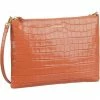 COCCINELLE Umhängetasche »Best Crossbody Croco 55F4«, Umhängetaschen Querformat Chestnut, Nero