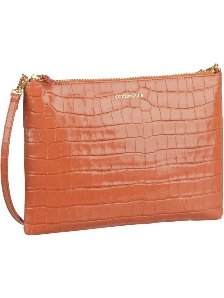 COCCINELLE Umhängetasche »Best Crossbody Croco 55F4«, Umhängetaschen Querformat Chestnut, Nero 1 COCCINELLE Umhängetasche »Best Crossbody Croco 55F4«, Umhängetaschen Querformat Chestnut, Nero