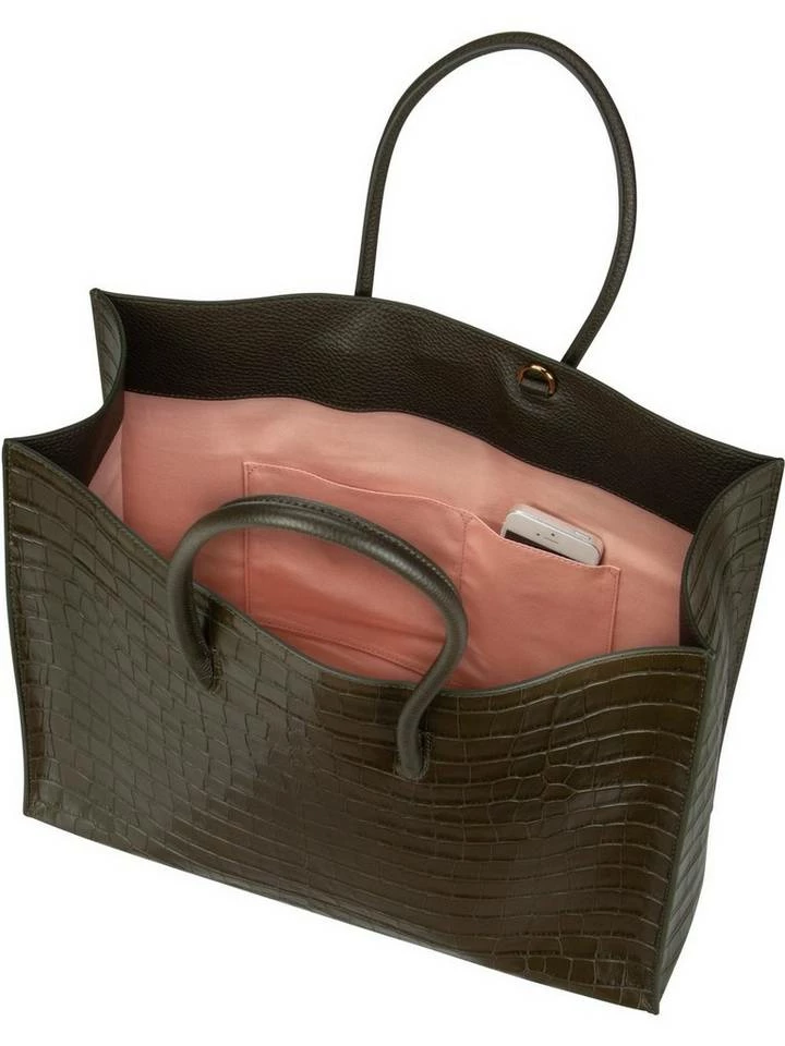 COCCINELLE Handtasche »Myrtha Croco 1801«, Shopper Bark, Stone, Noir 4 COCCINELLE Handtasche »Myrtha Croco 1801«, Shopper Bark, Stone, Noir – Bild 4