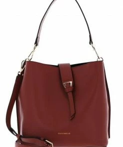 COCCINELLE Schultertasche »Alba« Cinnamon, Noir, Shark Grey