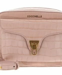 COCCINELLE Umhängetasche »Beat Croco Shiny Soft« Cinnamon, New Pink, Noir, Chestnut