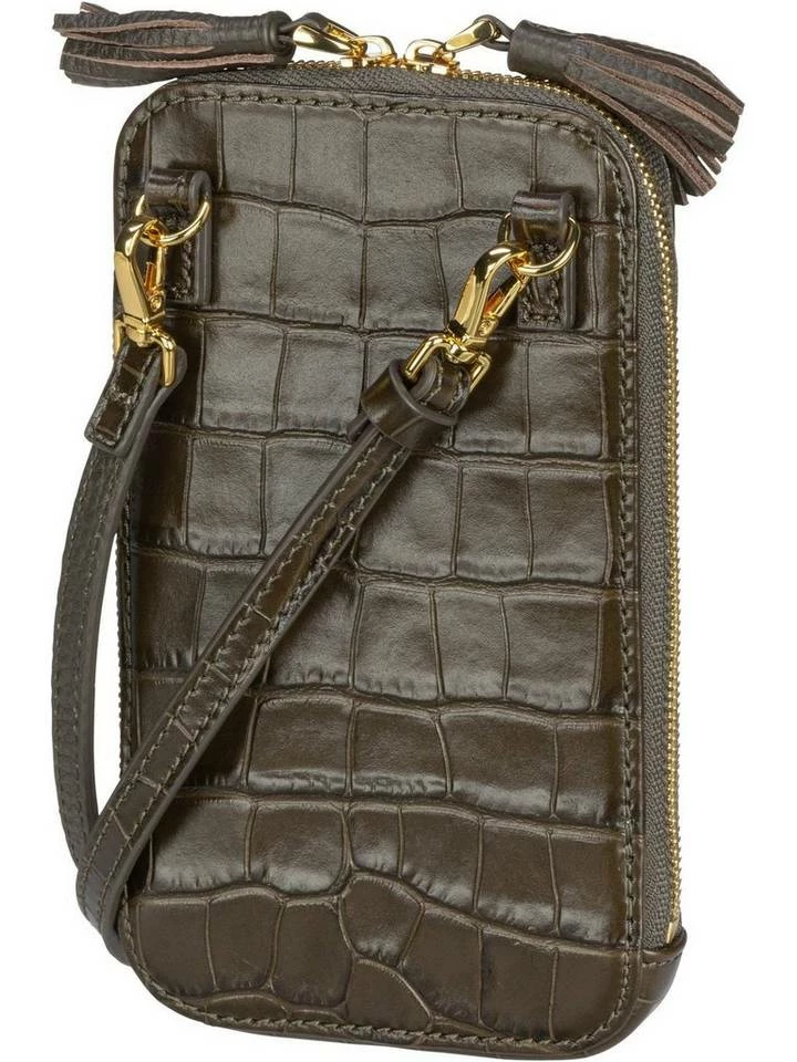 COCCINELLE Umhängetasche »Tassel Croco 2705«, Handytasche Stone, Noir, Bark 2 COCCINELLE Umhängetasche »Tassel Croco 2705«, Handytasche Stone, Noir, Bark – Bild 2