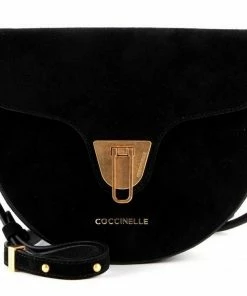 COCCINELLE Umhängetasche »Beat New Suede« Noir, Deep Violet, Foliage Red