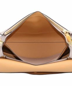 COCCINELLE Schultertasche »Louise«, Leder Noir, Ash Grey #ft5_slash# Noir, Powder pink#ft5_slash#warm beige, Warm Beige #ft5_slash# Noir -Günstiges Coccinelle Geschäft 2486b1ba c7b9 5074 a7af 37540b9db336