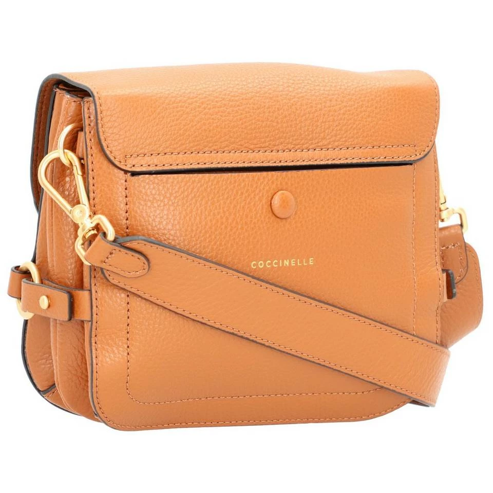COCCINELLE Umhängetasche »Zaniah«, Leder Caramel, Noir 4 COCCINELLE Umhängetasche »Zaniah«, Leder Caramel, Noir – Bild 4
