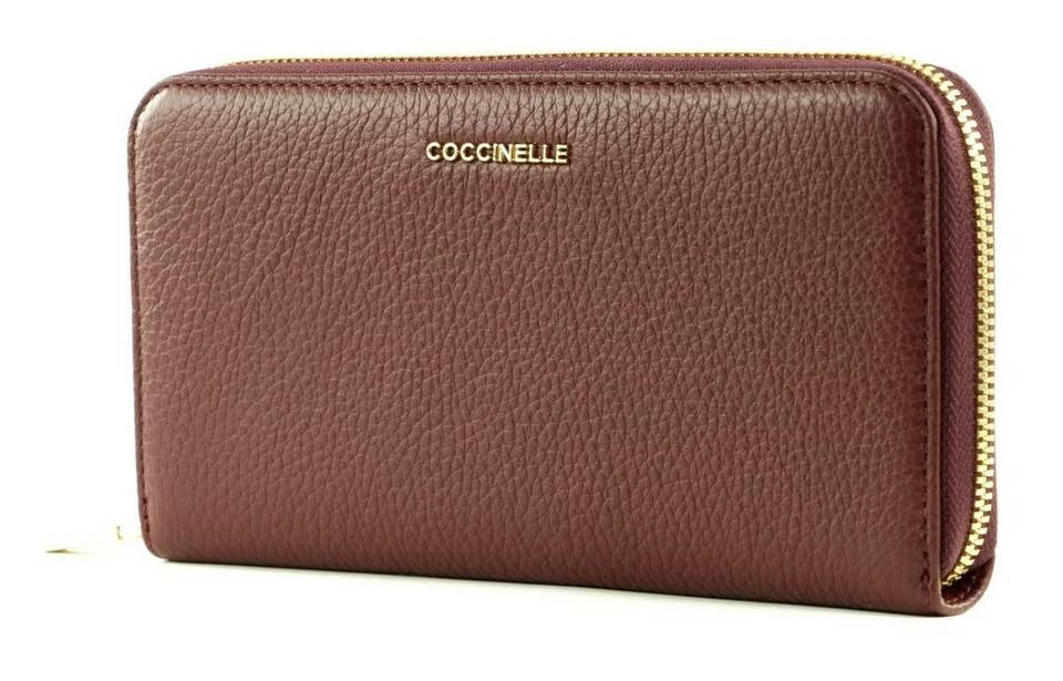 COCCINELLE Geldbörse »Metallic Soft«, Leder Moka, Noir, Marsala, Deep Violet 15 COCCINELLE Geldbörse »Metallic Soft«, Leder Moka, Noir, Marsala, Deep Violet – Bild 15