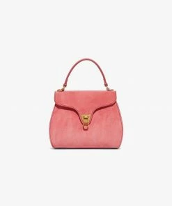 COCCINELLE Henkeltasche »Coccinelle Marvin suede mini Handtasche bouganvill«