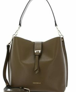 COCCINELLE Schultertasche »Alba« Powder Pink, Caramel, Moss Green, Noir