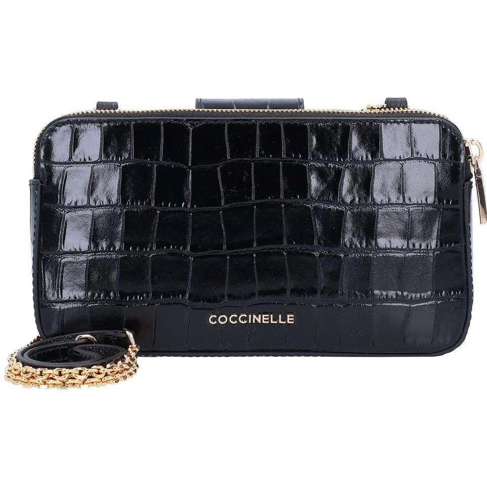 COCCINELLE Umhängetasche »Fedra Croco Shiny Soft 55P3«, Umhängetaschen Querformat Noir, Shiny Gold, Marsala, Powder Pink 5 COCCINELLE Umhängetasche »Fedra Croco Shiny Soft 55P3«, Umhängetaschen Querformat Noir, Shiny Gold, Marsala, Powder Pink – Bild 5