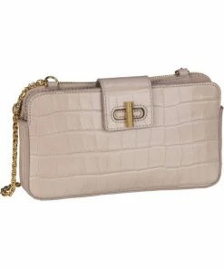 COCCINELLE Umhängetasche »Fedra Croco Shiny Soft 55P3«, Umhängetaschen Querformat Noir, Shiny Gold, Marsala, Powder Pink