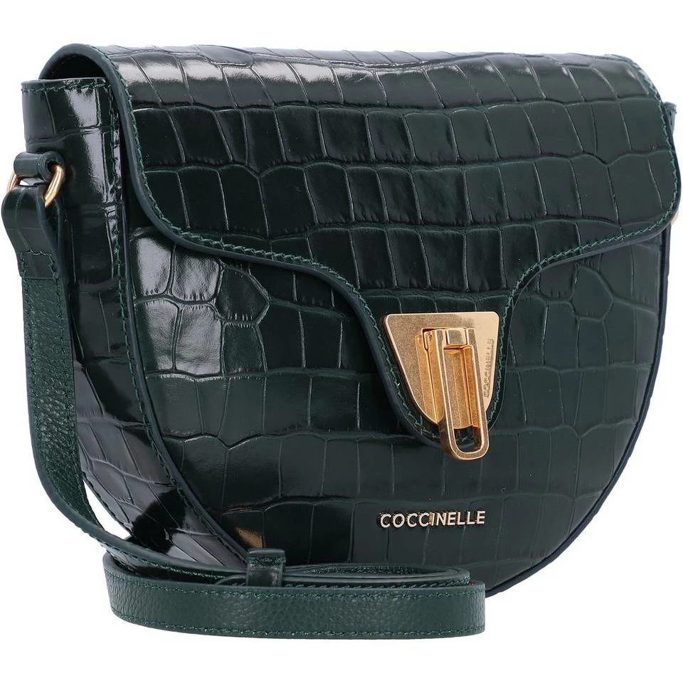 COCCINELLE Umhängetasche »Beat Croco«, Leder Noir, Mallard green, Deep Violet 2 COCCINELLE Umhängetasche »Beat Croco«, Leder Noir, Mallard green, Deep Violet – Bild 2