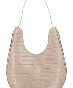 COCCINELLE Schultertasche »Bagatelle Croco Shiny Soft« Noir, Powder Pink -Günstiges Coccinelle Geschäft 35d8c013 f774 59a8 a4dc ea1b1a137984