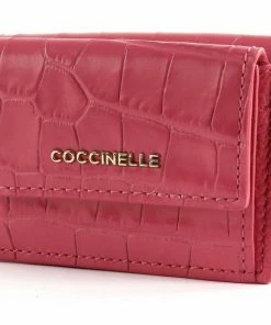 COCCINELLE Geldbörse »Metallic Croco Shiny Soft« Bouganville, Leaf, Noir -Günstiges Coccinelle Geschäft 3606e001 3faa 5109 9afa 203901b215ef