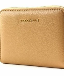 COCCINELLE Geldbörse »Metallic Soft« Polish red, Silver, Camel, Glass