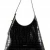 COCCINELLE Schultertasche »Fedra Croco Shiny Soft« Marsala, Noir