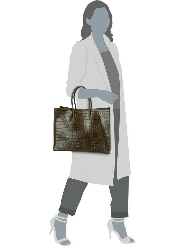 COCCINELLE Handtasche »Myrtha Croco 1801«, Shopper Bark, Stone, Noir 6 COCCINELLE Handtasche »Myrtha Croco 1801«, Shopper Bark, Stone, Noir – Bild 6