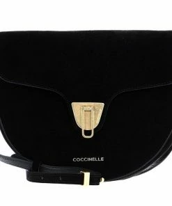 COCCINELLE Umhängetasche »Beat New Suede« Noir, Foliage Red, Deep Violet