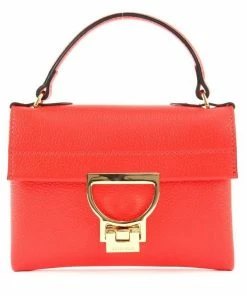 COCCINELLE Handtasche »Mignon« Polish Red, Noir, Silver