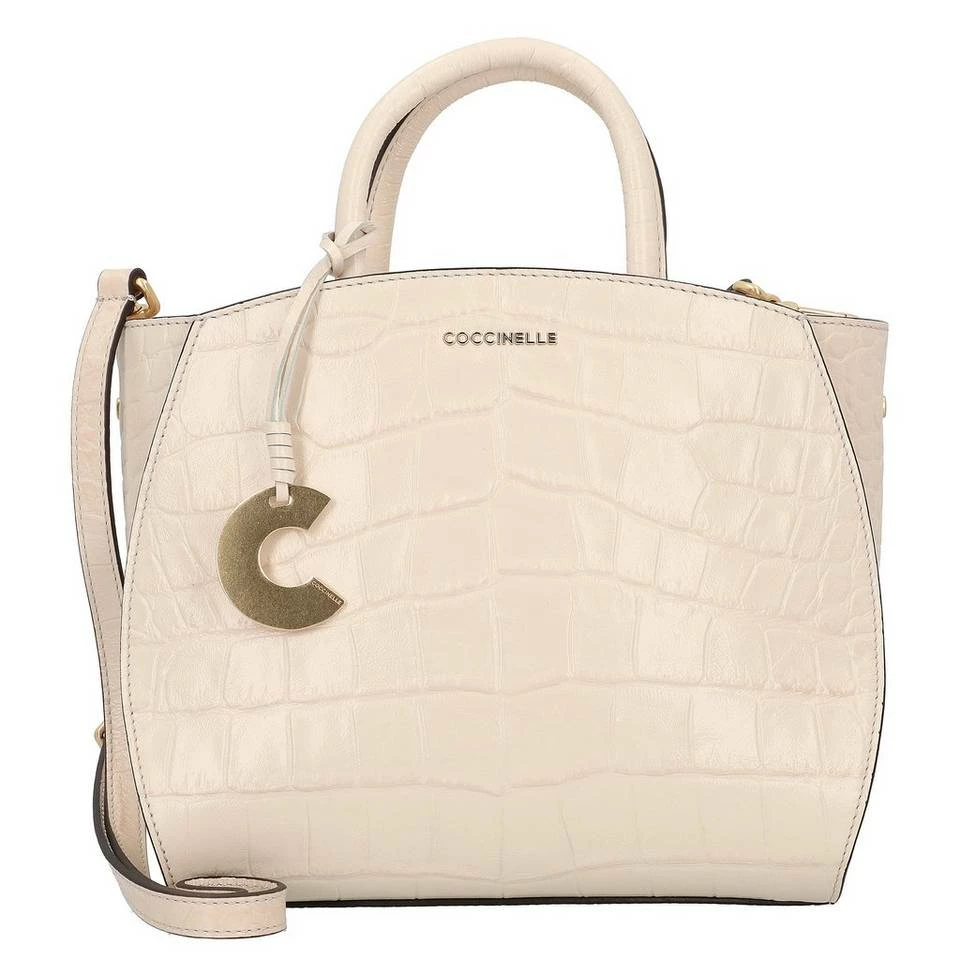 COCCINELLE Henkeltasche »Concrete«, Leder Noir, Lambskin white, Mallard green 7 COCCINELLE Henkeltasche »Concrete«, Leder Noir, Lambskin white, Mallard green – Bild 7