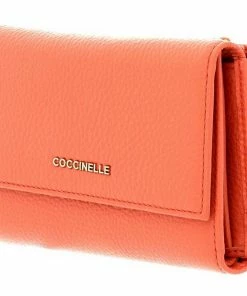 COCCINELLE Geldbörse »Metallic Soft« Brass, Sun, Denim, Peach -Günstiges Coccinelle Geschäft 45b5232c 7487 51c6 8d90 10cdb70cc889
