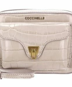 COCCINELLE Umhängetasche »Beat Croco Shiny Soft« Noir, Powder Pink -Günstiges Coccinelle Geschäft 468e25b3 e019 54e5 a142 ab09a4edaa03