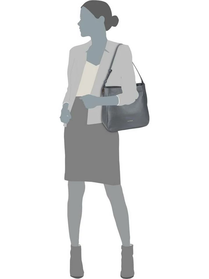 COCCINELLE Handtasche »Lea 1301«, Beuteltasche / Hobo Bag Noir, Ink, Shark Grey, Nero Nickel 6 COCCINELLE Handtasche »Lea 1301«, Beuteltasche / Hobo Bag Noir, Ink, Shark Grey, Nero Nickel – Bild 6