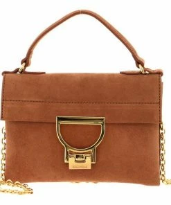 COCCINELLE Handtasche »Mignon Suede« Powder Pink, Noir, Caramel