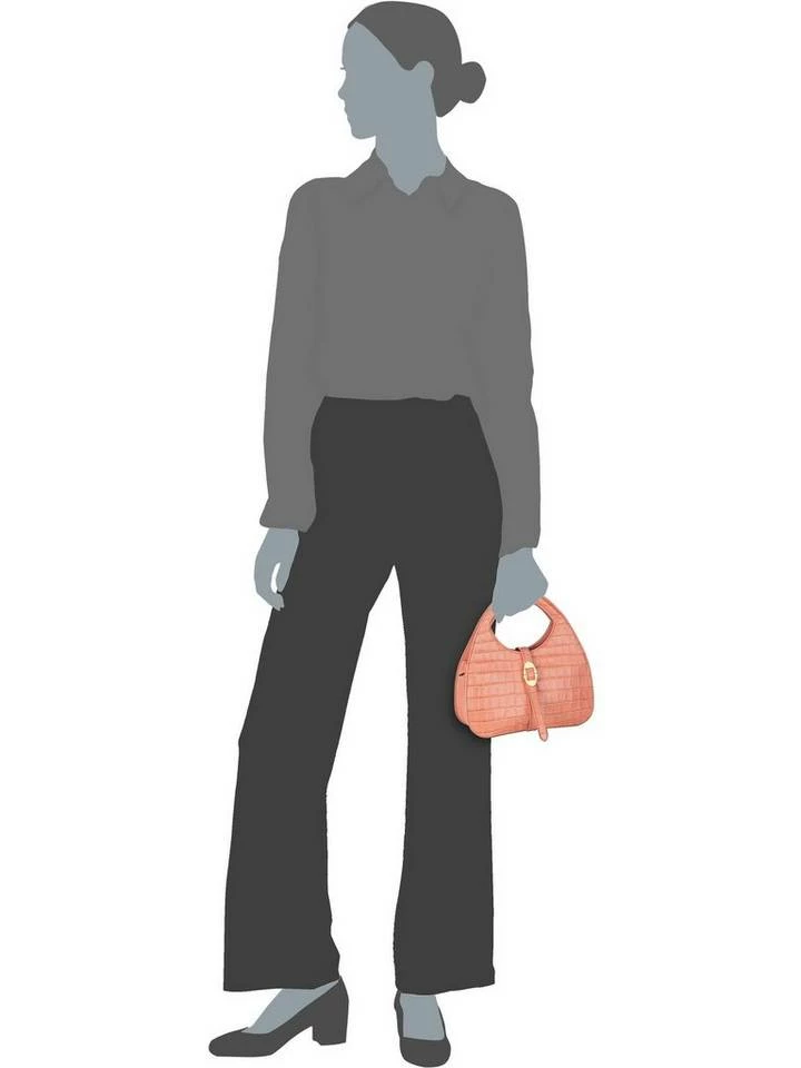 COCCINELLE Handtasche »Cosima Croco 1802«, Henkeltasche Bark, Geranium 6 COCCINELLE Handtasche »Cosima Croco 1802«, Henkeltasche Bark, Geranium – Bild 6