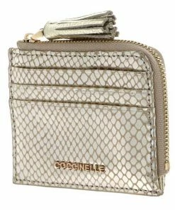 COCCINELLE Kartenetui »Tassel Snake« Silver, Cloud, Noir, Shiny Gold