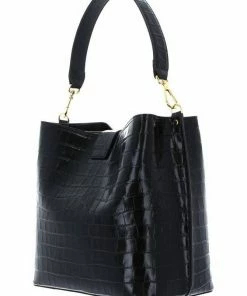 COCCINELLE Schultertasche »Alba Croco Shiny Soft« Powder Pink, Noir -Günstiges Coccinelle Geschäft 5303c83c d96f 53db 85a1 13dea98cc213