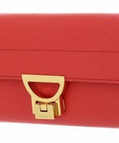 COCCINELLE Geldbörse »Arlettis« Litchi, Coral Red, Moss Green, Ash Grey -Günstiges Coccinelle Geschäft 53cab37c 00da 5649 b28b 7fef281dc206