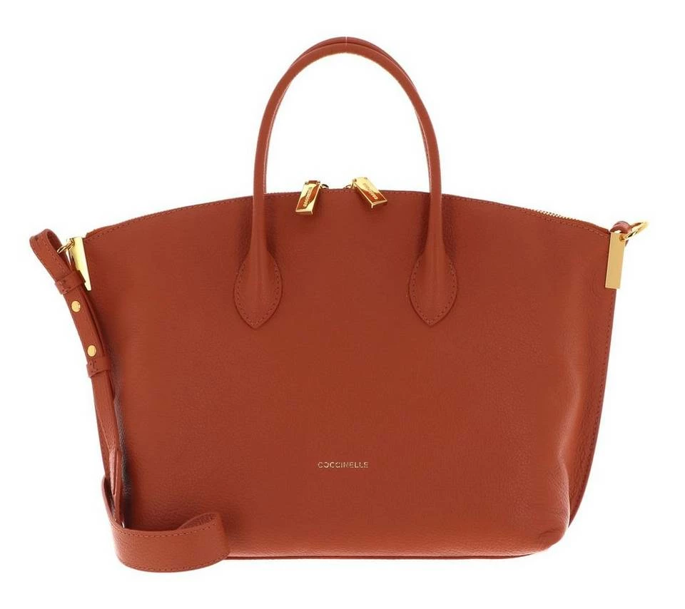 COCCINELLE Handtasche »Estelle 1802«, Shopper Shark Grey, Caramel, Nero, Cinnamon 4 COCCINELLE Handtasche »Estelle 1802«, Shopper Shark Grey, Caramel, Nero, Cinnamon – Bild 4