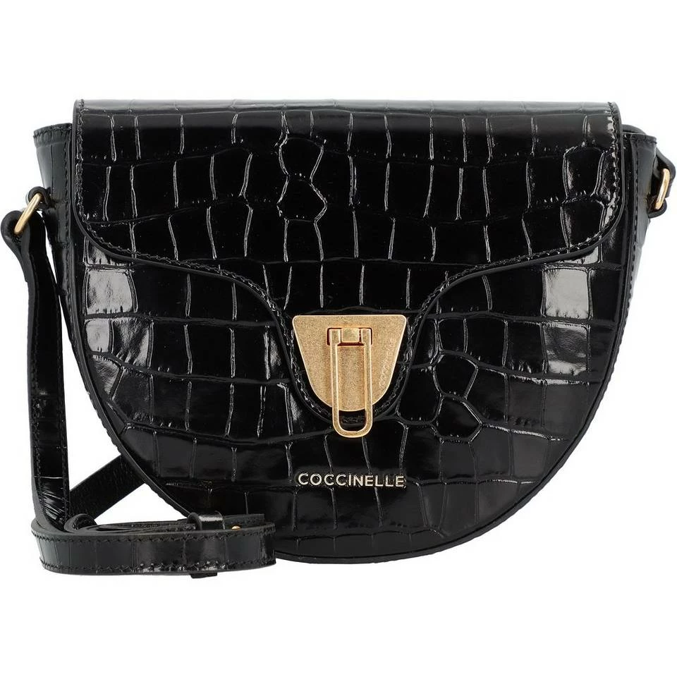 COCCINELLE Umhängetasche »Beat Croco«, Leder Noir, Mallard green, Deep Violet 6 COCCINELLE Umhängetasche »Beat Croco«, Leder Noir, Mallard green, Deep Violet – Bild 6