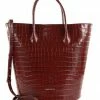 COCCINELLE Schultertasche »Diana Croco Shiny Soft« Marsala, Noir