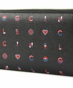 COCCINELLE Geldbörse »Coccinelle Logotype Print« Multi Noir, Taupe