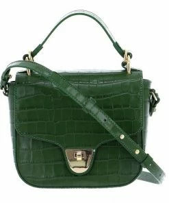 COCCINELLE Handtasche »Florence Croco Shiny Soft« Bouganville, Leaf, Noir -Günstiges Coccinelle Geschäft 66d7240b 7df1 55ce b55c f1c85565b9aa