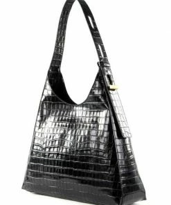 COCCINELLE Schultertasche »Fedra Croco Shiny Soft« Marsala, Noir -Günstiges Coccinelle Geschäft 685f286e 5cec 5937 8161 93d443e66297