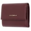COCCINELLE Geldbörse »Metallic Soft« Noir, Marsala