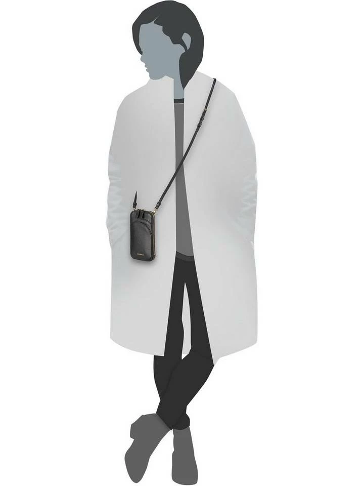 COCCINELLE Umhängetasche »Arc 6301«, Handytasche Cinnamon, Shark grey, Noir, New pink 5 COCCINELLE Umhängetasche »Arc 6301«, Handytasche Cinnamon, Shark grey, Noir, New pink – Bild 5