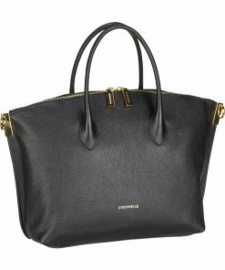 COCCINELLE Handtasche »Estelle 1802«, Shopper Shark Grey, Caramel, Nero, Cinnamon